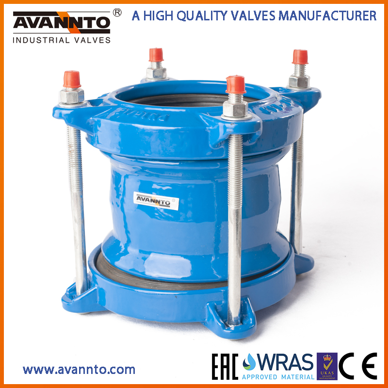 Wide Range Ductile Cast Iron Pipe Fittings Universal Coupling