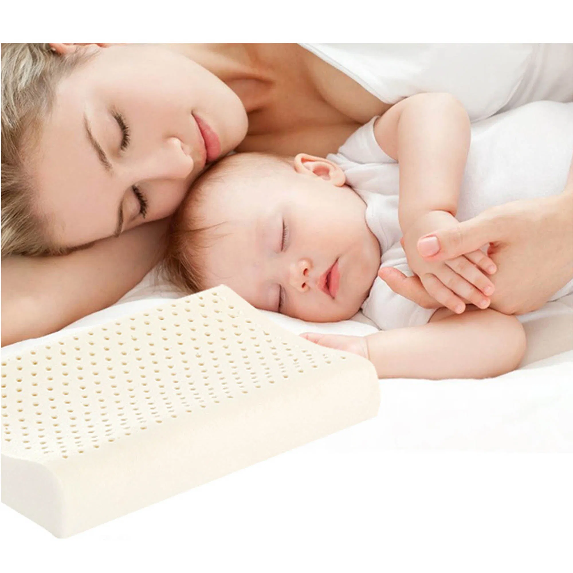 Kids Organic Cotton Toddler Natural Latex Pillow with Pillowcase