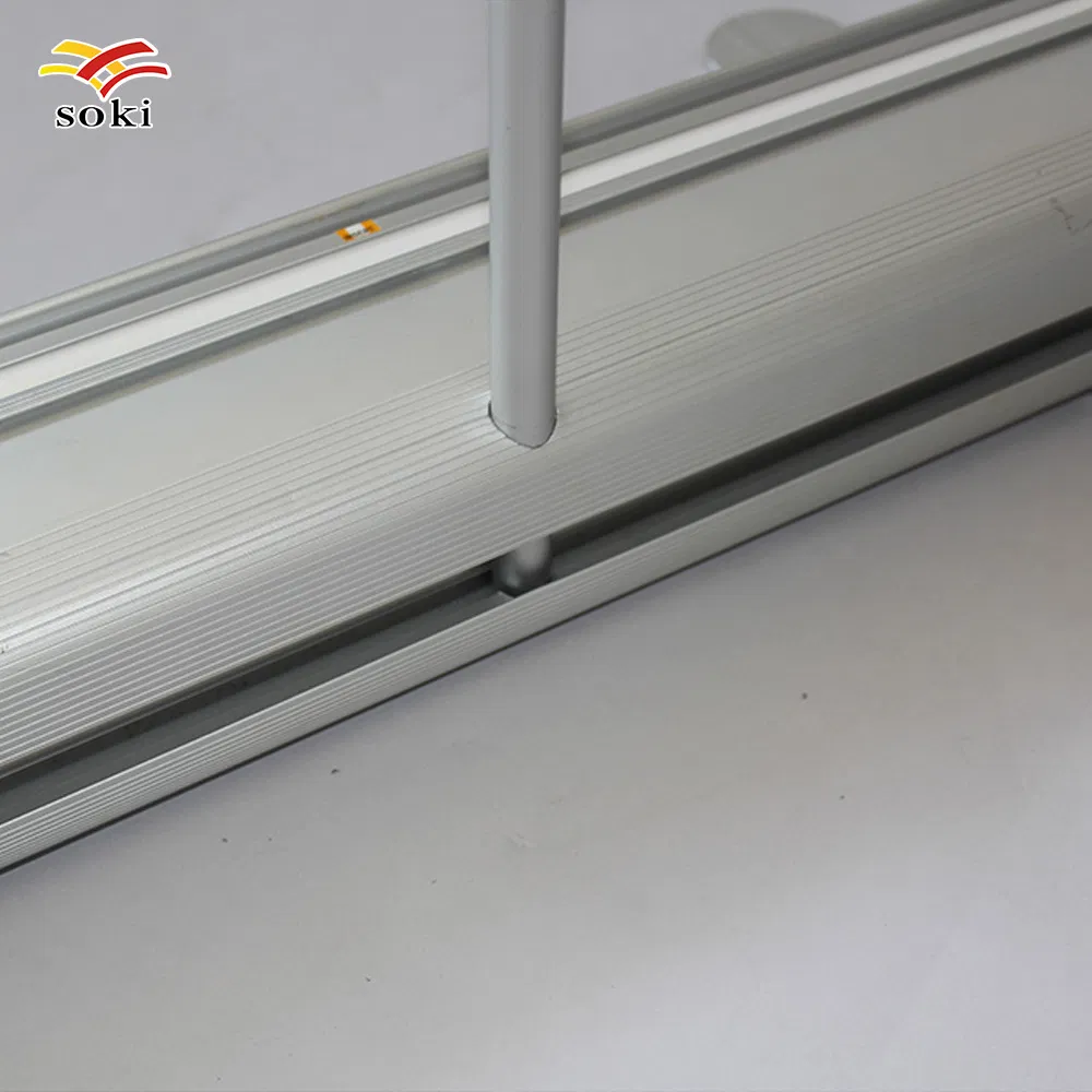 Quality 85X200cm Vertical Roll up Display Printed Poster Banner for Meeting Reception Deluxe Aluminum Alloy Clip-on Hanging Strip