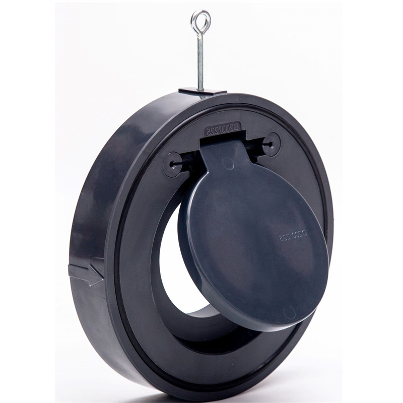 High Quality Non Return Valve Plastic Wafer Type Flange Vertical Check Valve UPVC Single Flap Disc Flanged Horizontal Swing Check Valve PVC Plumbing Check Valve