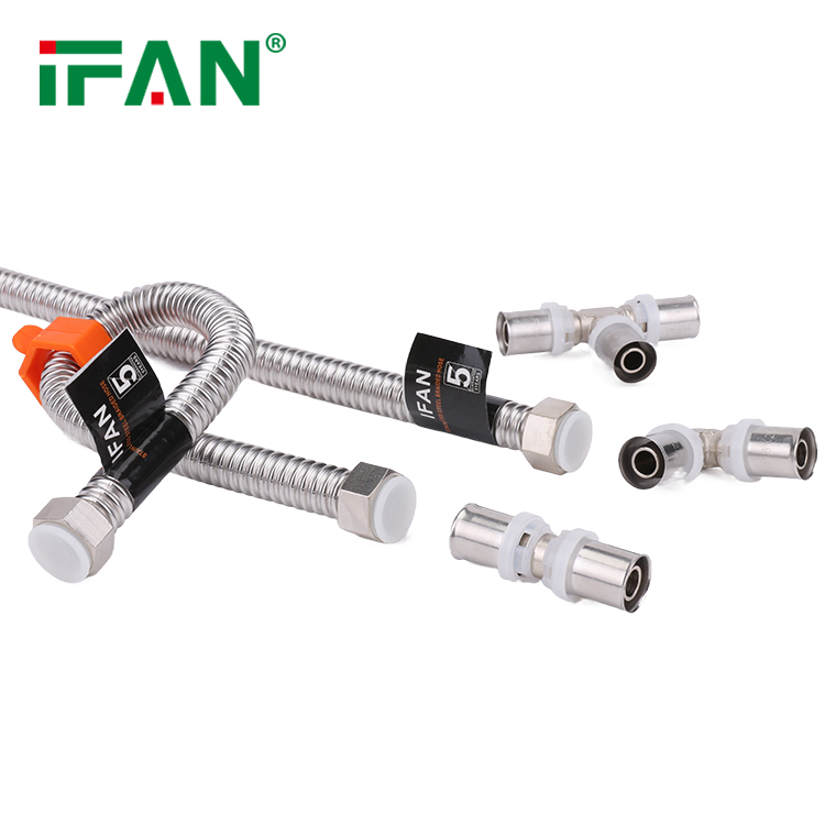 Ifan Factory Wholesale ASTM A312 Flexible Hose OEM ODM 30-60cm Stainless Steel Corrugated Pipe Durable Corrugation Pipe
