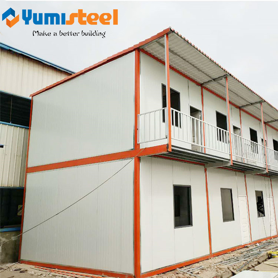 Fireproof/Waterproof Sandwich Panel Prefabricated Container House for Workshop
