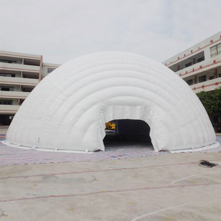 Commercial Inflatable Camping Tent LED Light Outdoor Inflatable Tent White Inflatable Dome Tent