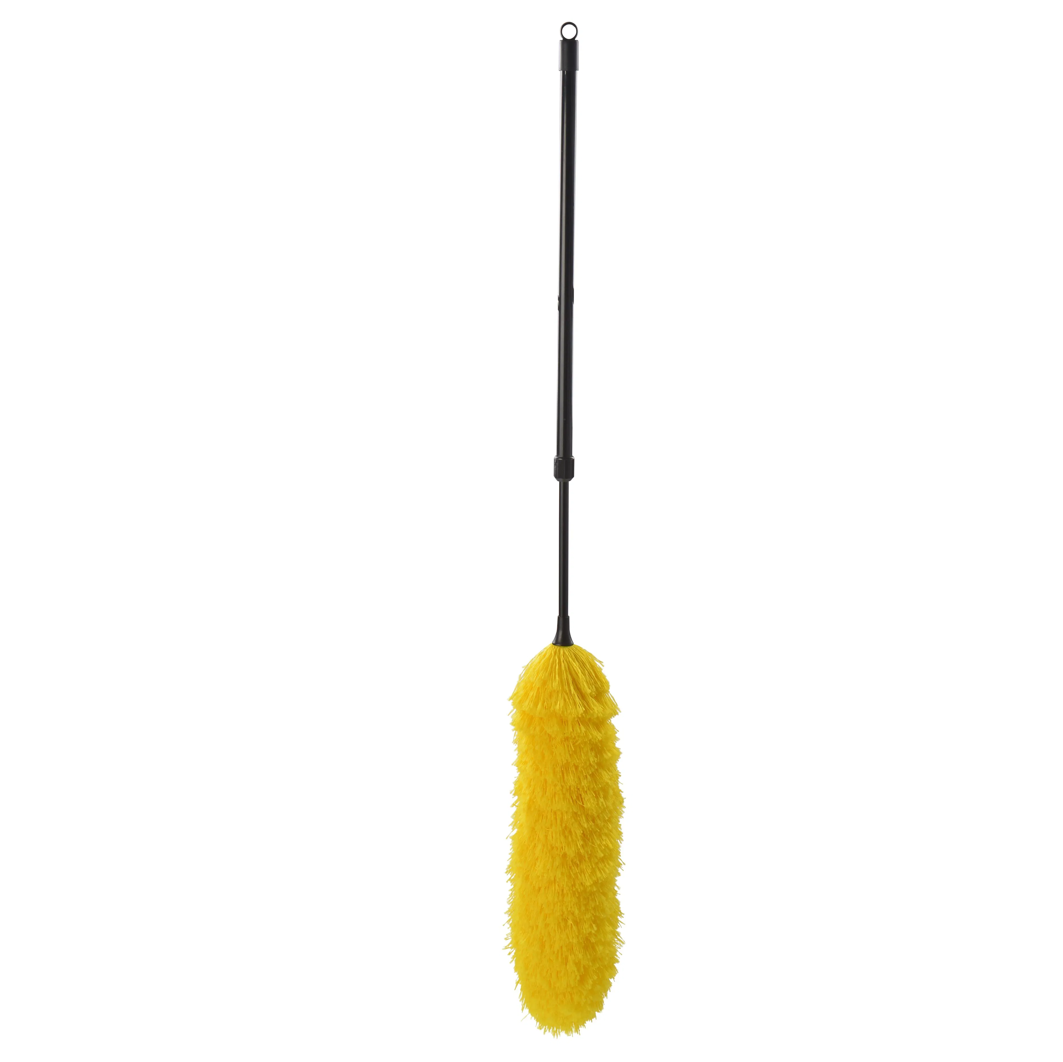 Telescopic Fluffy Duster with PVC Telescopic Handle and PP Block with Microfibre Duster Head for Home and Office Cleaning