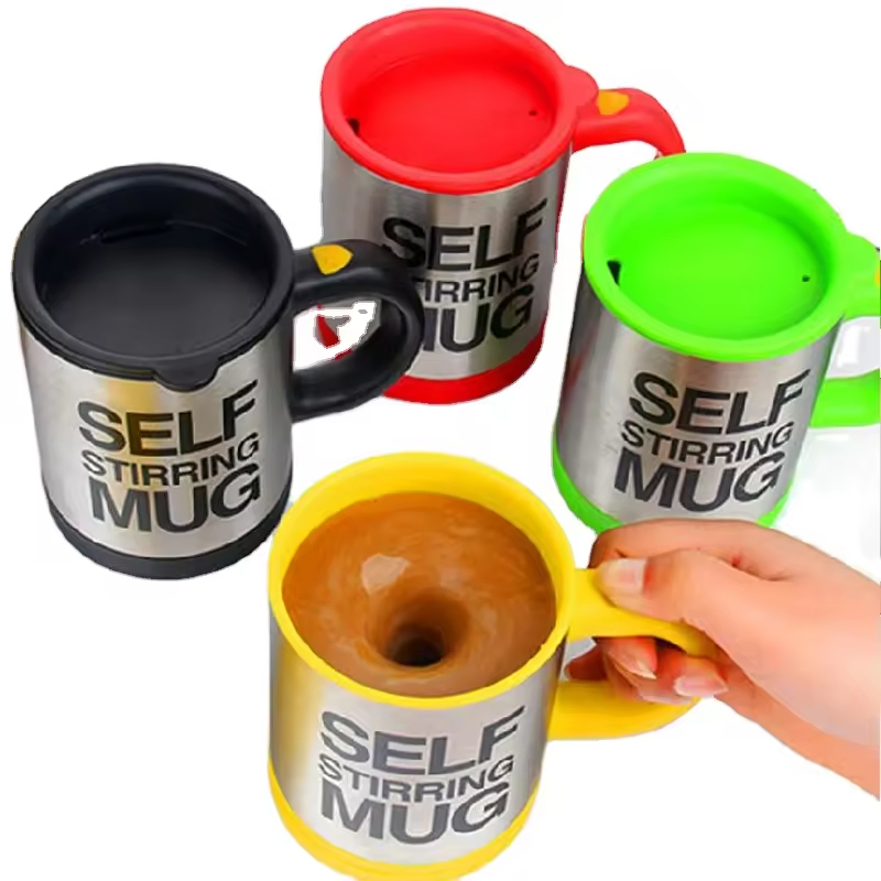 Stainless Steel Self Stirring Mug Auto Mixing Coffee Cup Automatic Magnetic Self Stirring Mixing Coffee Cup