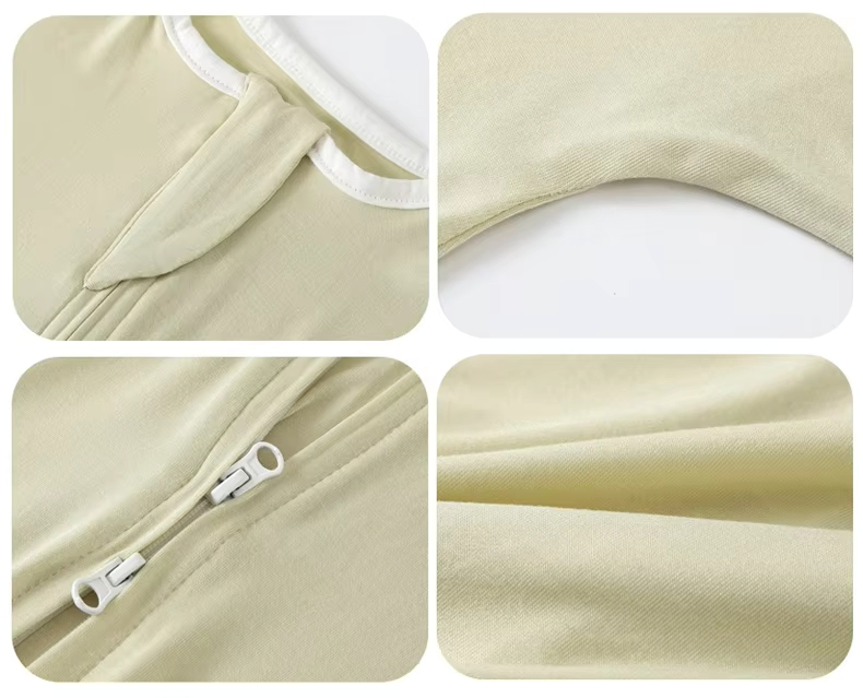 Customizable Newborns Cotton Baby Blanket Diaper Change Swaddle with 2 Way Zipper