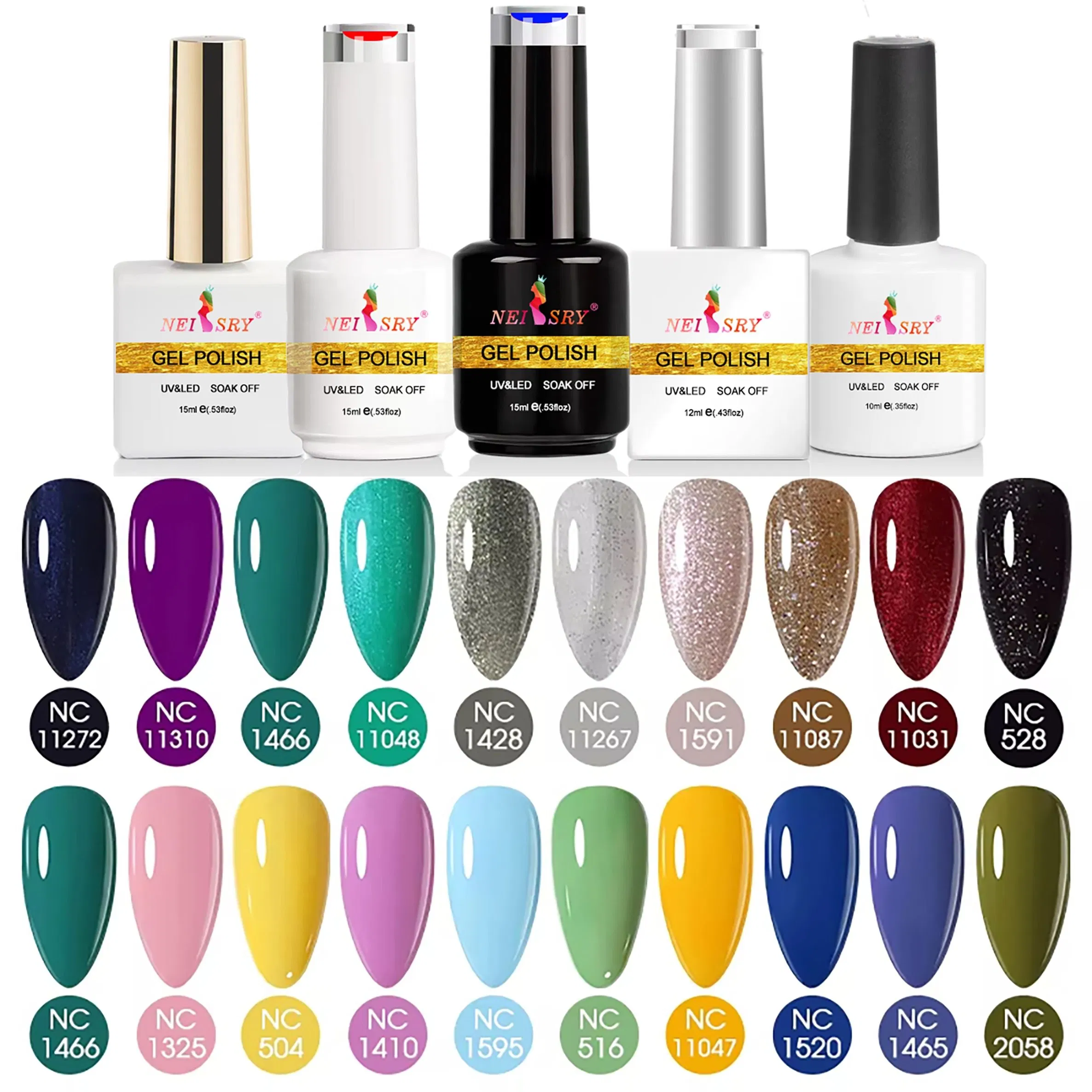 Professional Soak off Gel Polish Kit UV LED Long Lasting Chip Resistant Vibrant Colors OEM/ODM Private Label