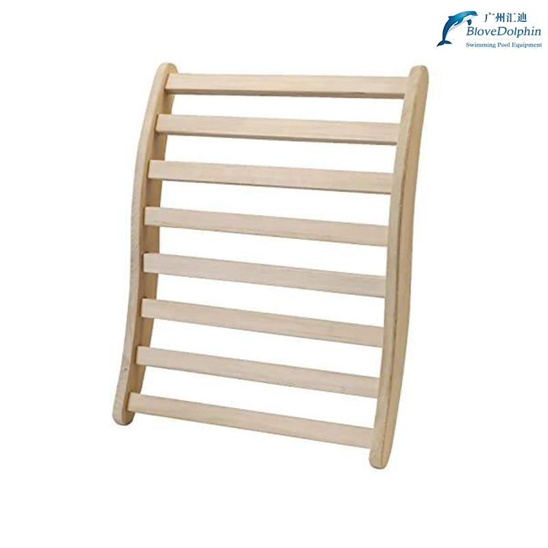 Sauna Backrest S-Shape Canadian Natural Wood Hemlock Sauna Chair
