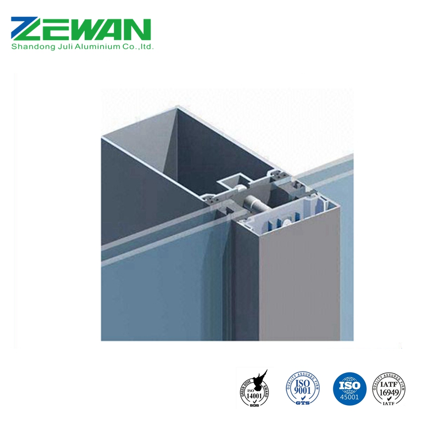 Powder Coating 6063 Series Aluminium Profiles for Curtain Wall