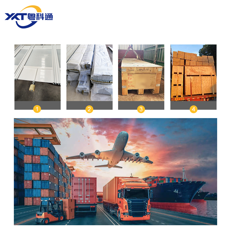 Modern Sliding Security Polycarbonate Clear Crystal Folding Door