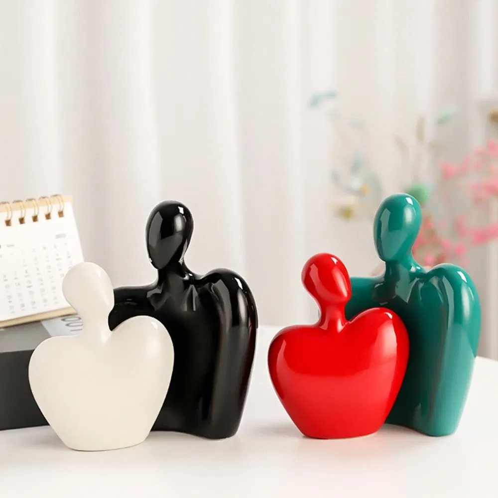 Couple Statue Hug Sculpture Art Ornament Wbb29922