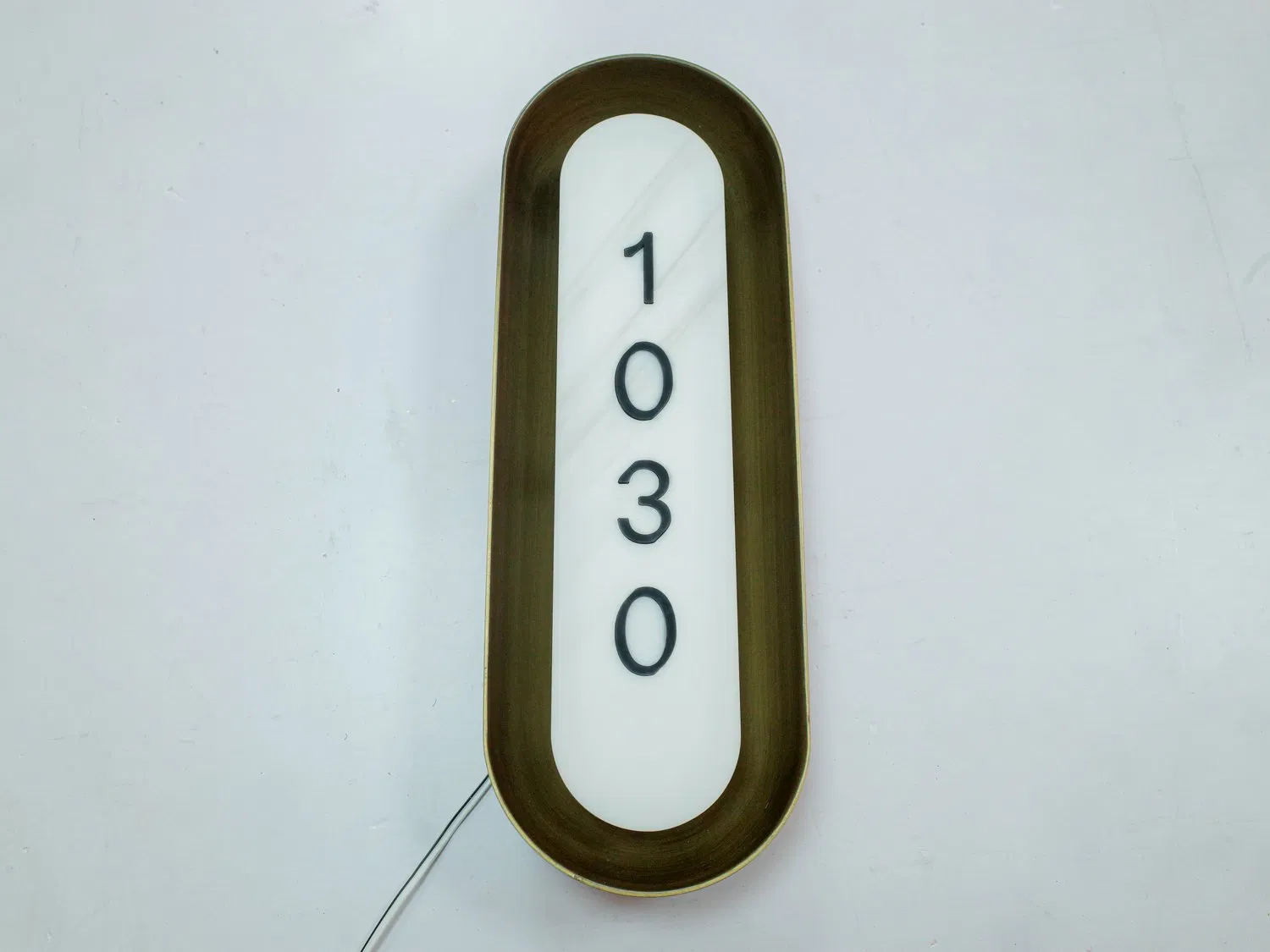 Marble Stone Hotel Sign Stainless Steel Hotel Roor Number Custom LED Sign Board