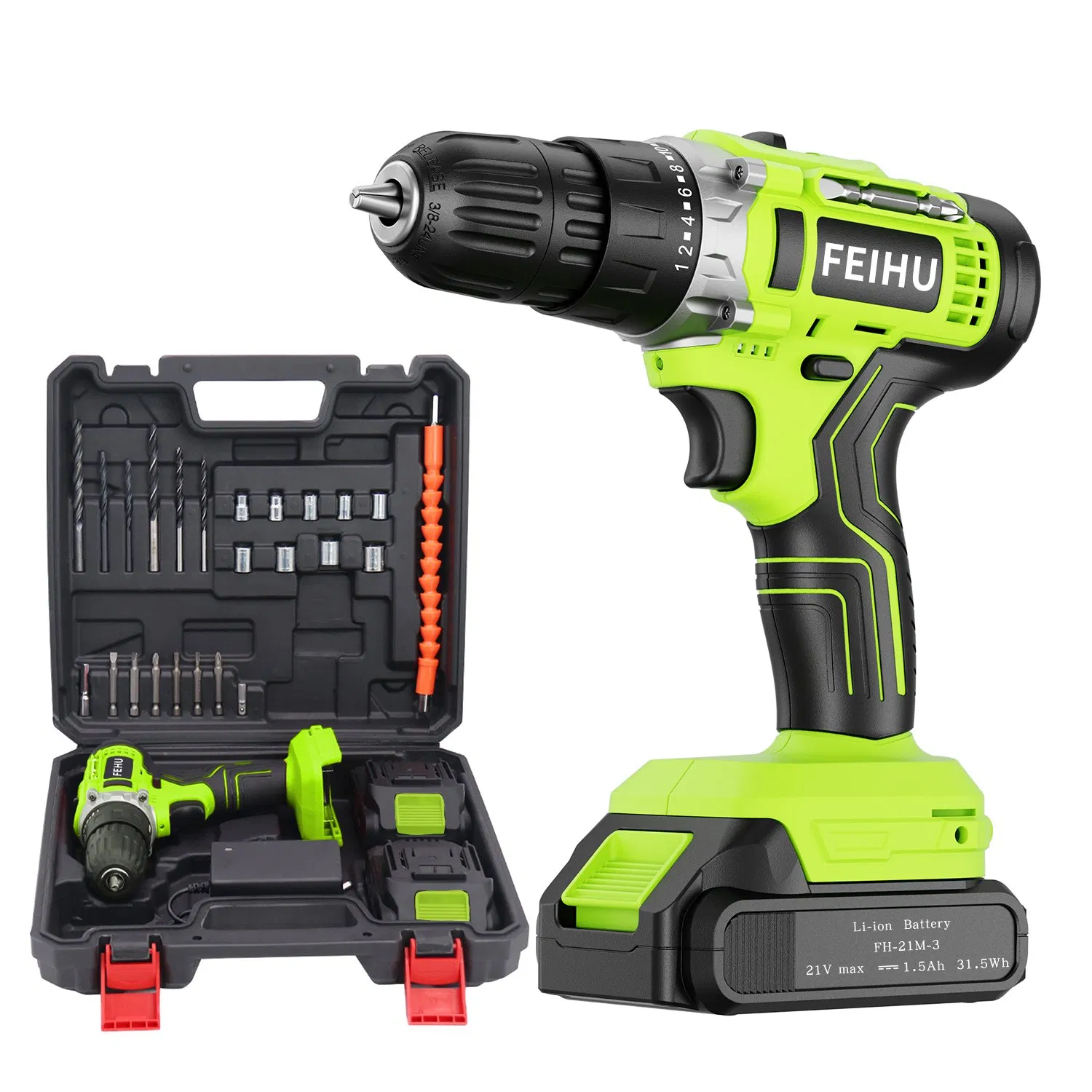 Аккумуляторная дрель-шуруповерт Feihu FH-6918S