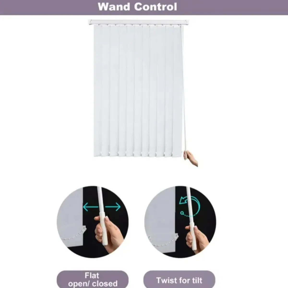 Customized Large Vertical Sheer Blinds Decorative Indoor Manual Blind for Home