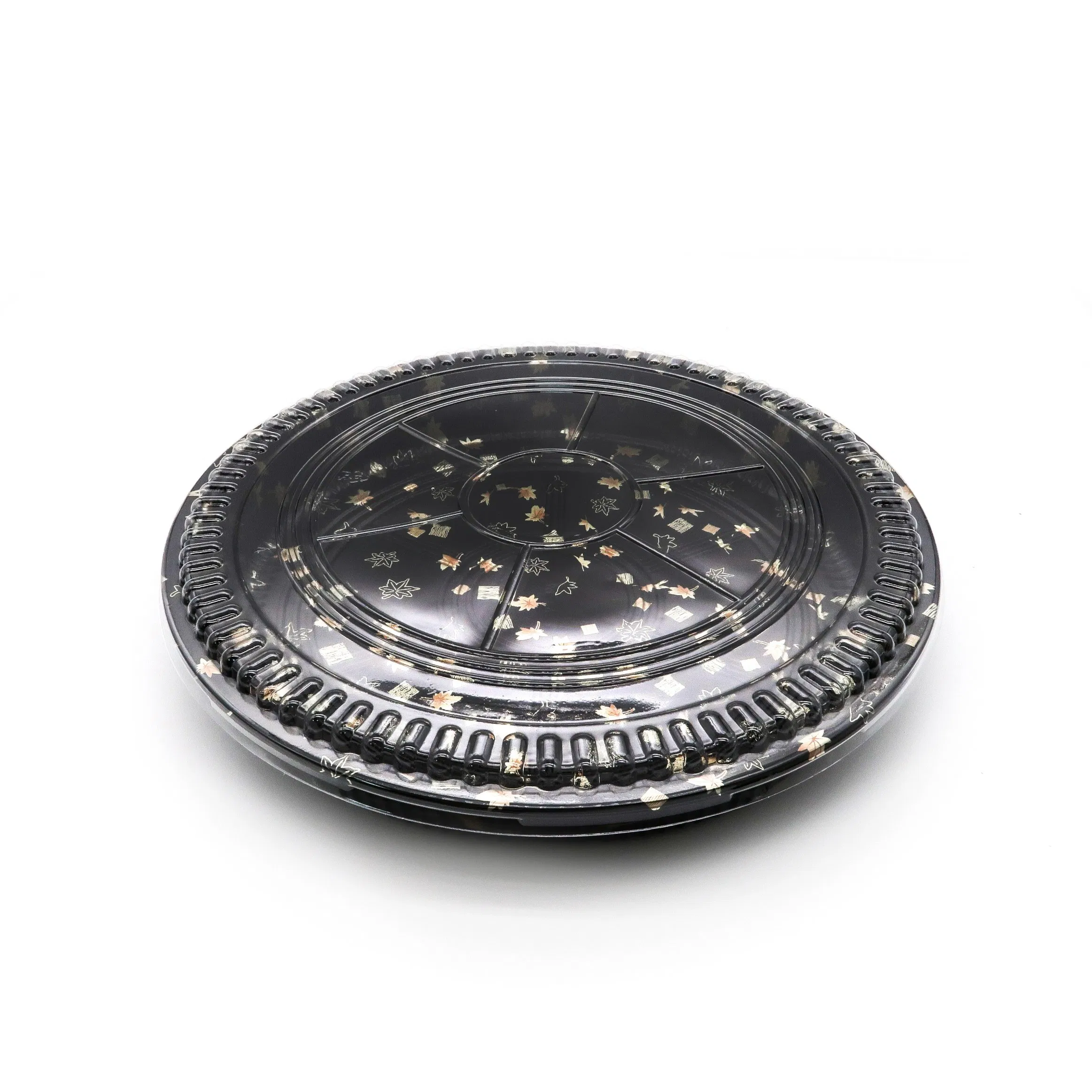 Eco-Friendly Recyclable Disposable Food Container Take out Round Plastic Sushi Food Packaging Sushi Tray