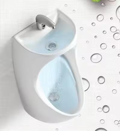 Factory Sensor Flush Black Color Wc Pissing Toilet Urinal Popular Wall-Hung Urinal Black Colored Wc Toilet Urinal