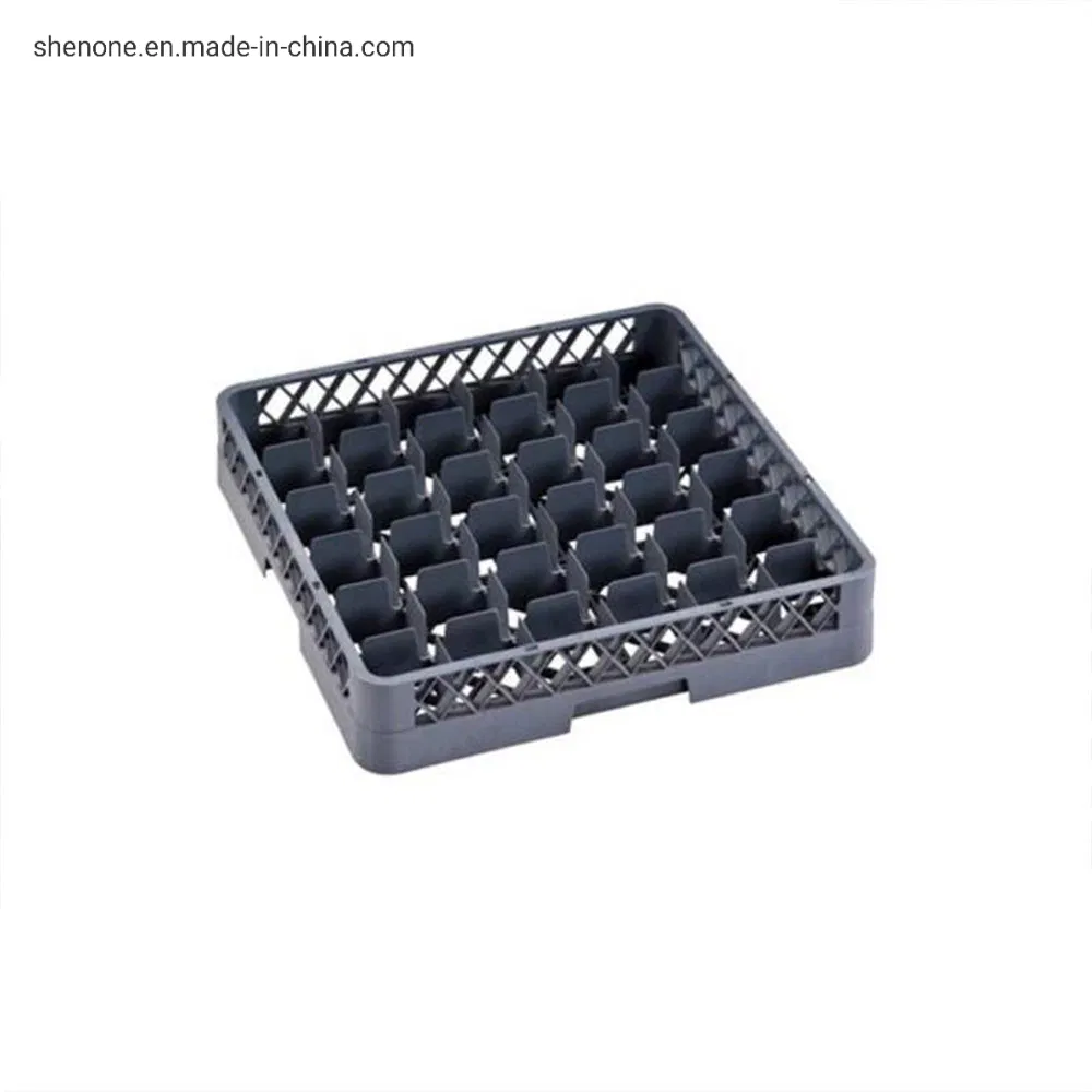 Shenone Hot Sale Brown Rectangular Dishwasher Plastic Basket for Cup