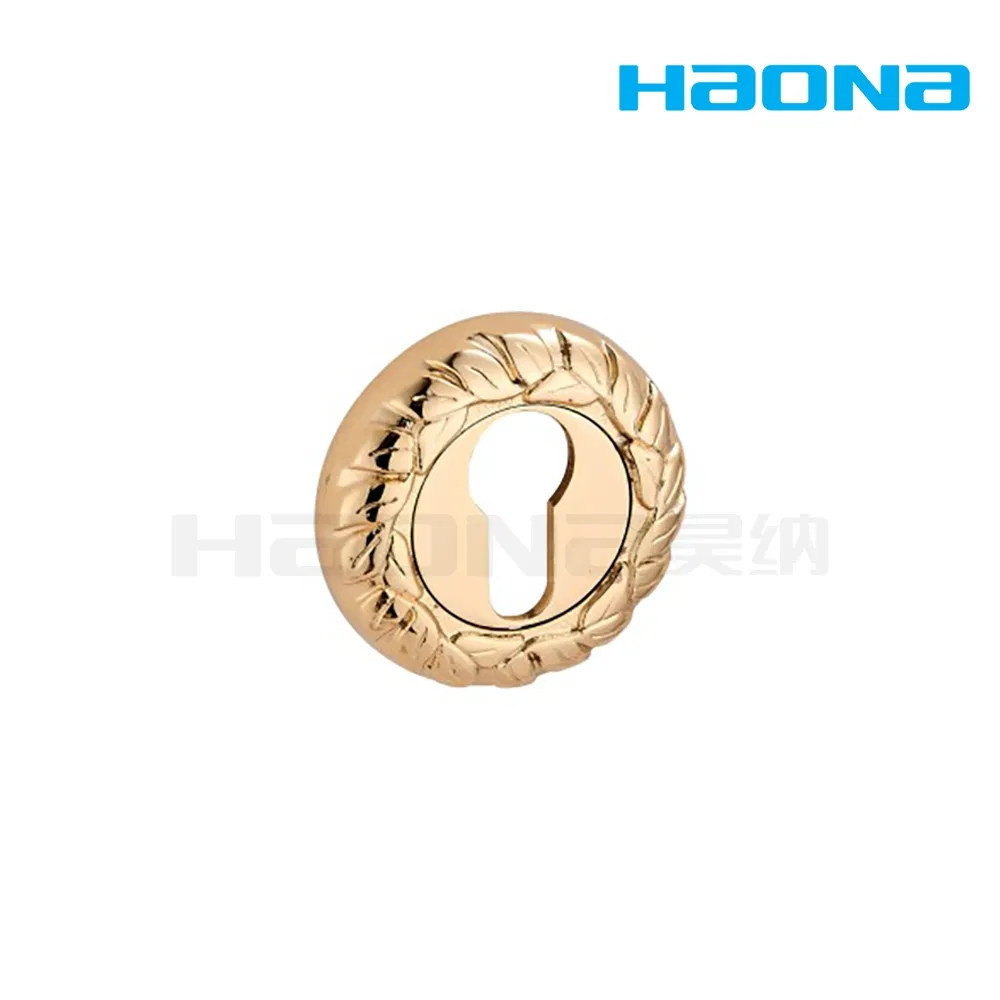 Best Price Classical Golden Leaf Engrave Zinc Alloy Escutcheon Rosette