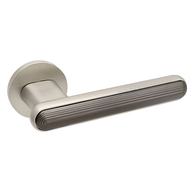 Wenzhou Factory PVD Gold Handle Hardware Interior Wooden Door Lock Zinc Alloy Lever Door Handles (Z6240-ZR33)