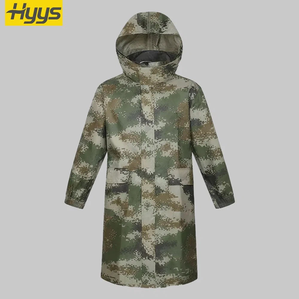 One Piece 150d Oxford Fabric PVC Waterproof Work Raincoat Custom Macintosh Rainwear Coveralls