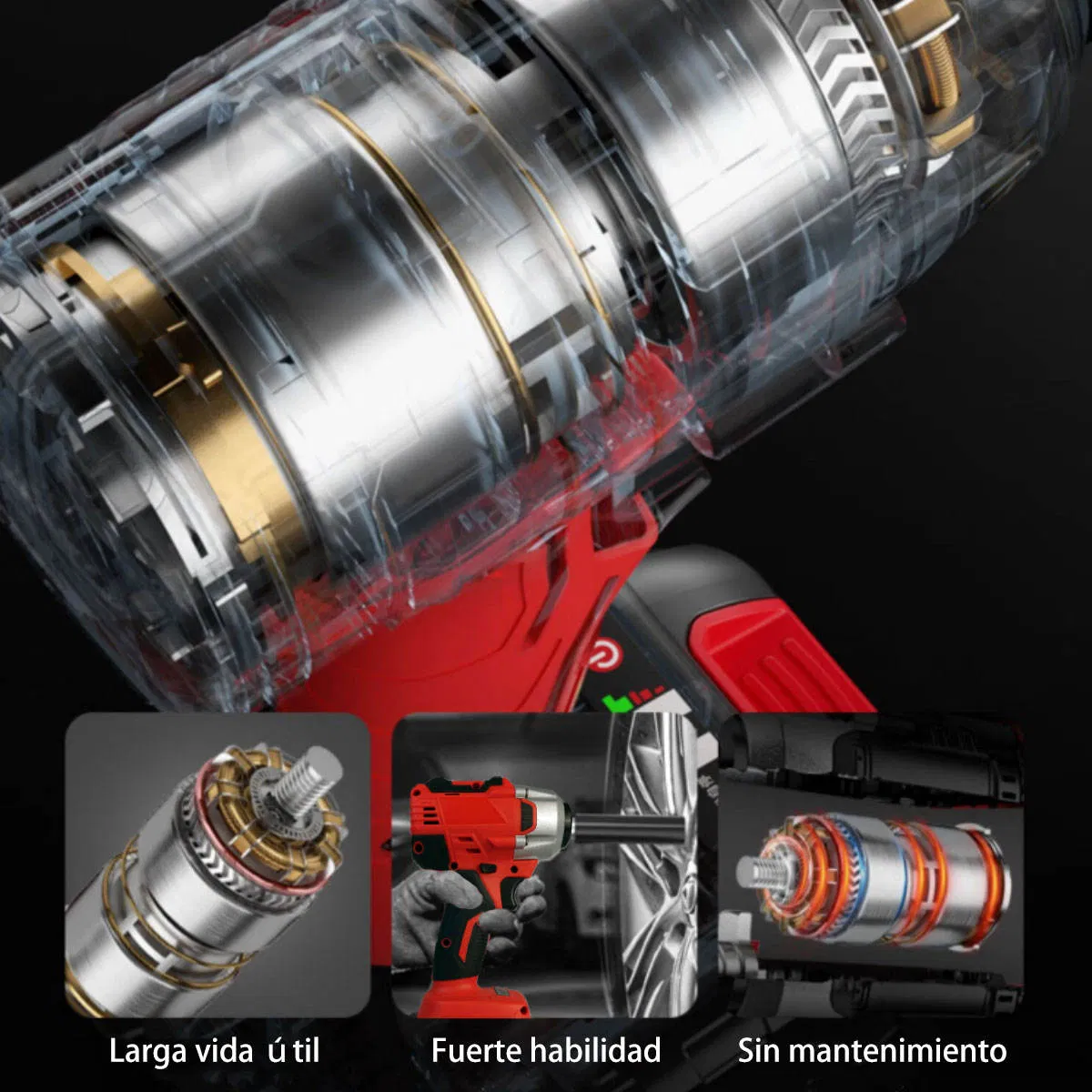 Беспроводной гайковерт Cisivis 3200ipm, бесщеточный, 150Н.М