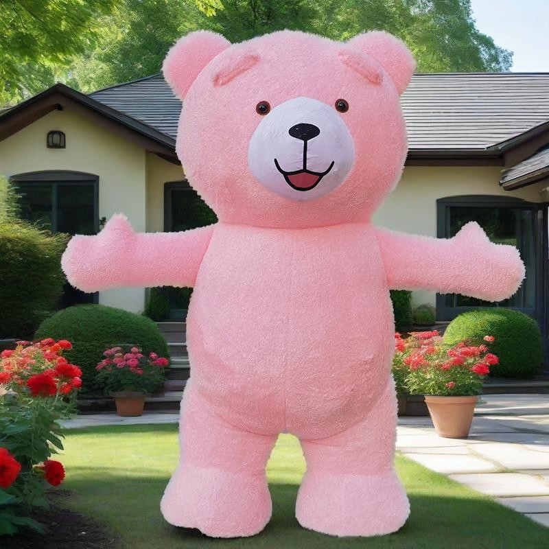 Teddy Bear Simulation Costume Inflatable Bear Walking Wearing Doll Costume