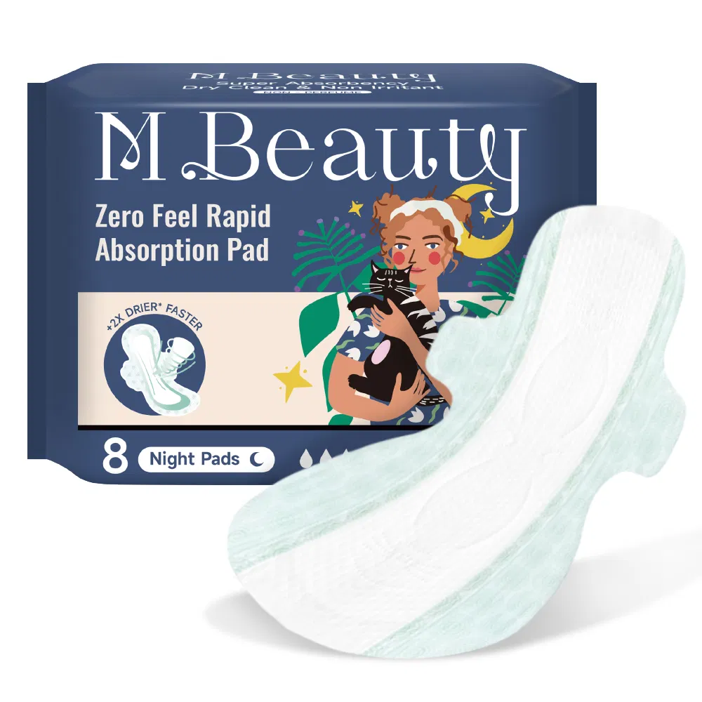 M Beauty Factory Wholesale Sale Disposable Day Use Ultra Thin Soft and Comfortable Perforated Lady Sanitary Napkins/Pads