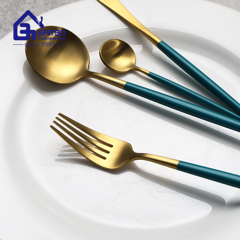 Promotion Daily Use 304ss Mirror Polish Dessert Fork with Thick Handle