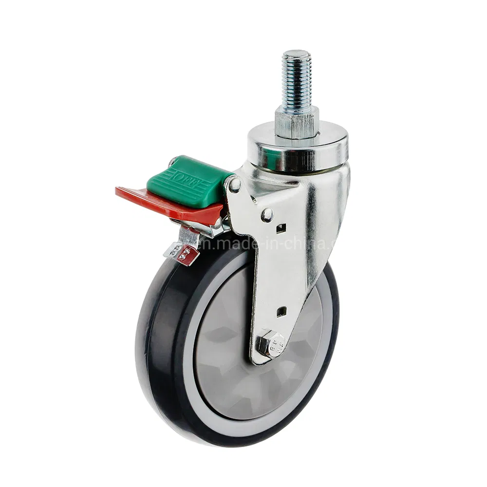 Noiseless Swivel Screw Medical Caster