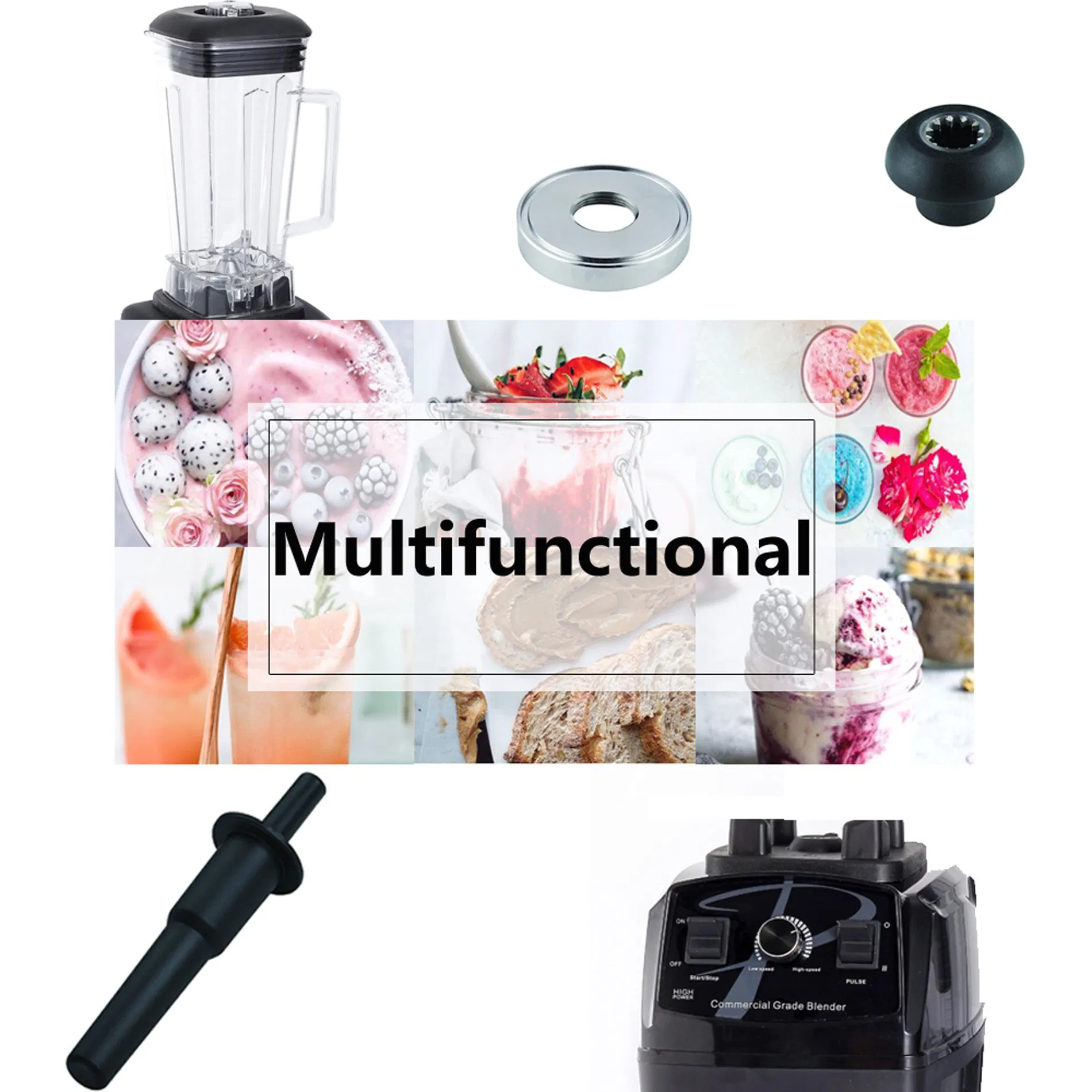 2L Electric Blender Coffee Beans Grinder Vegetable Fruit Juicer Ice Crusher Food Commercial Blender