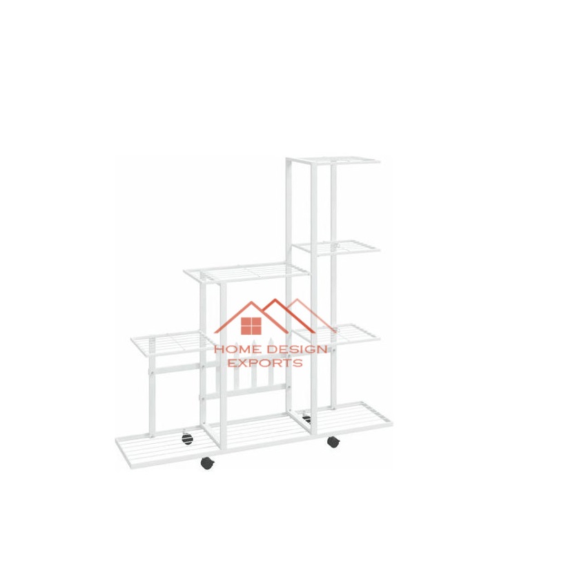 Стеллажи садовые для растений белые домашние уличные