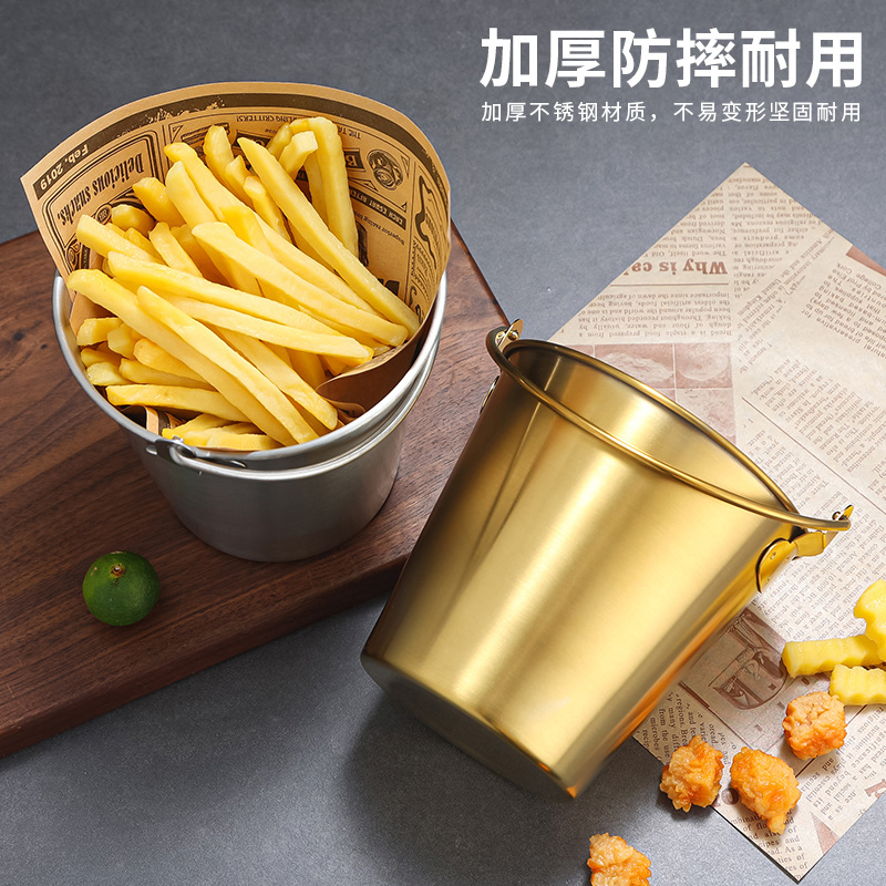 High-Quality Custom 4-Liter Ice Bucket with Bottle Opener for Party Teabar Food-Grade Durable Iron Bucket with Personalized Logo