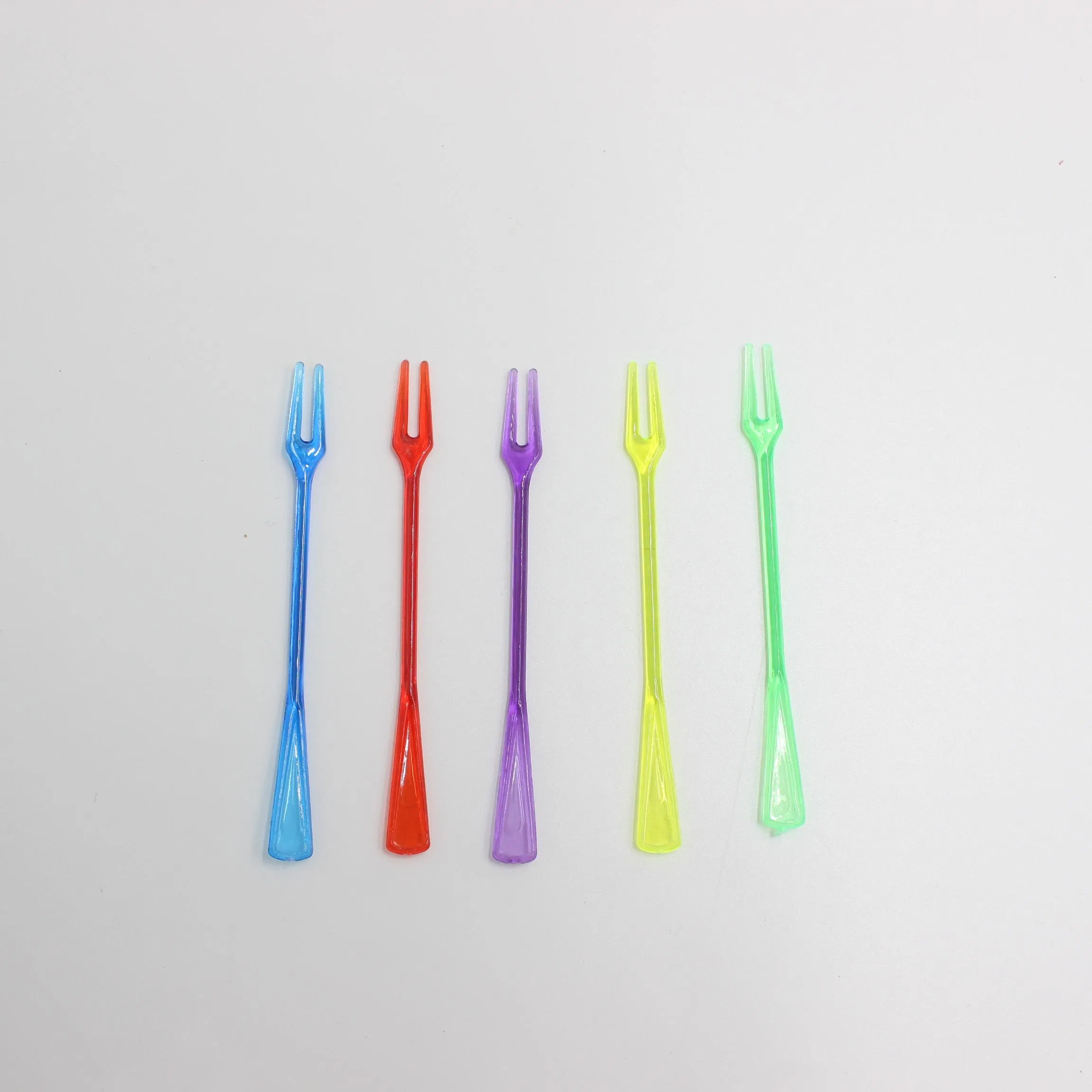 Colorful Disposable Plastic Fruit Skewers for Festive Events