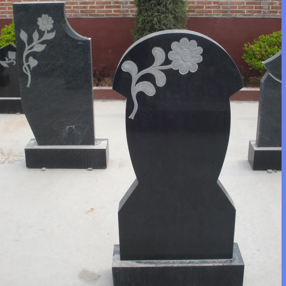 Western Style Granite Monuments, Cross Tombstone, Heart Tombstone