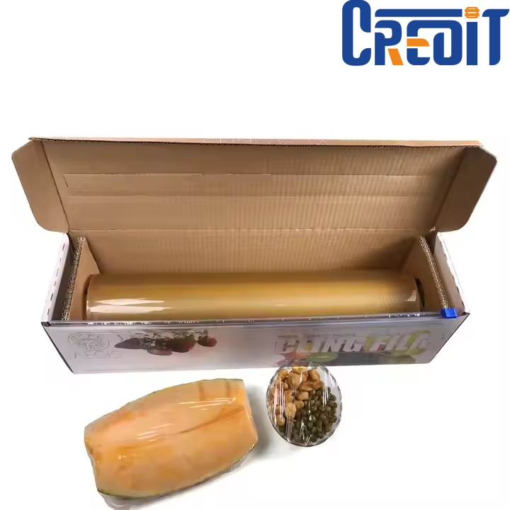 Credit Slide Cutter Box Type PVC Food Cling Stretch Films
