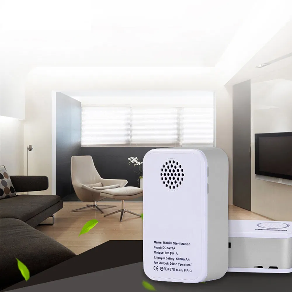 Multipurpose 3 in 1 5000mAh Mobile Charger Power Bank with Ozone and Negative Ion Air Purifier