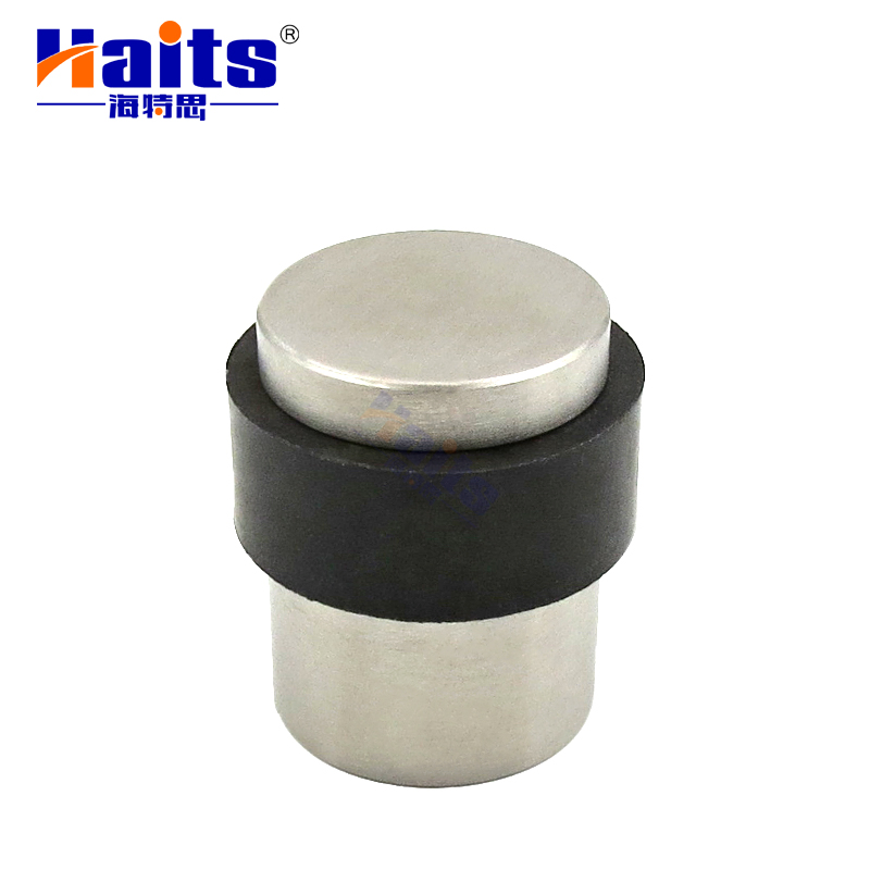 Round Floor Mounted Door Stop Cylinder Floor Bumper with Cap