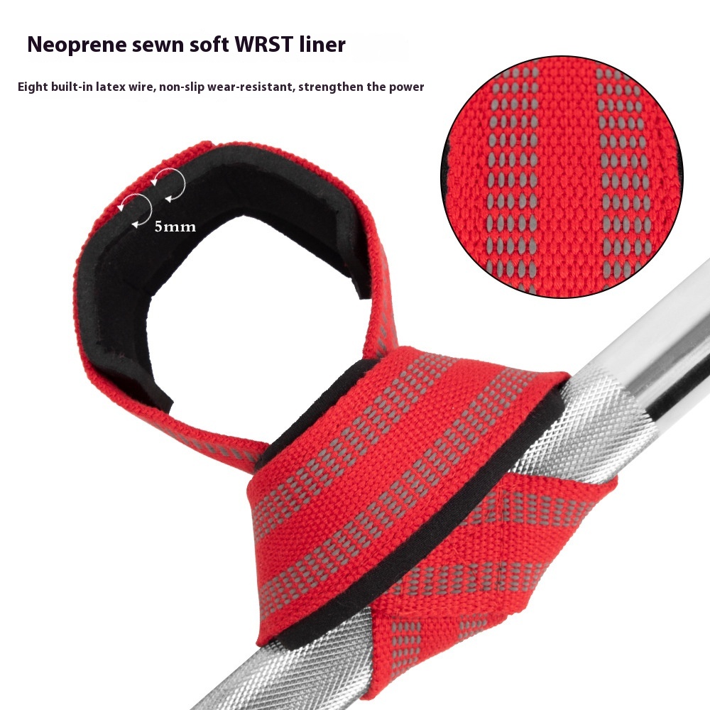 Лямки для становой тяги JULYFIT хлопковые усиленные