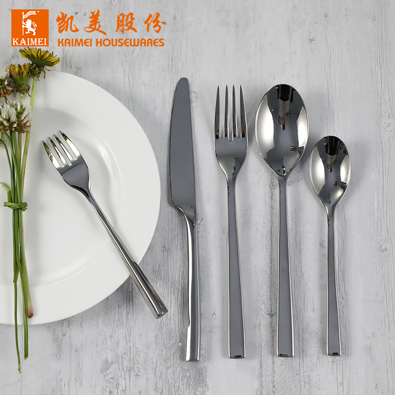 Wholesale Titanium Reusable Flatware Sets Wedding Gift Gold Cutlery Set