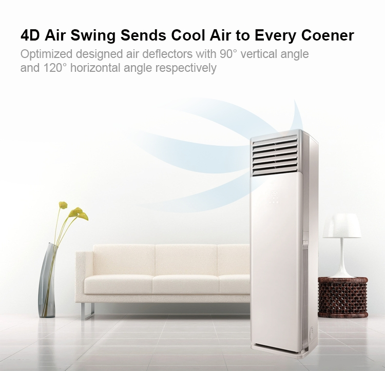 24000BTU Tower Type Air Conditioning Use DC Inverter Compressor Energy Saving Control PCB Floor Standing Type Air Conditioners for Middle East Area