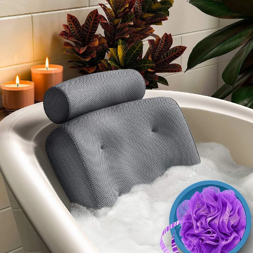 Factory Supply Headrest Bathtub Pillow Comfortable SPA Soaking Cushion Pillow