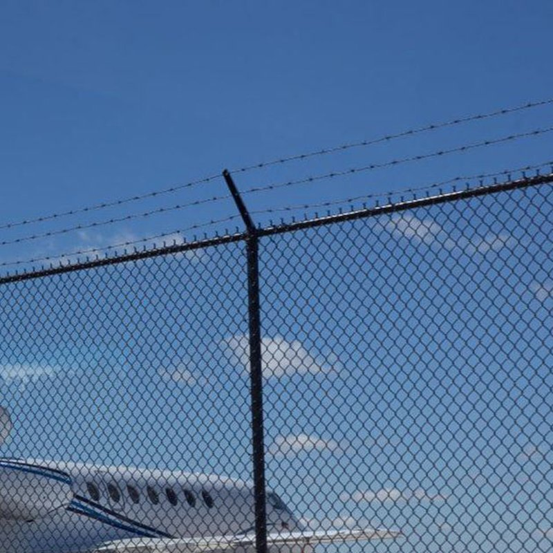 Chain Link Airport Fence Panel Steel Airport Security Perimeter Fencing Manufacturers
