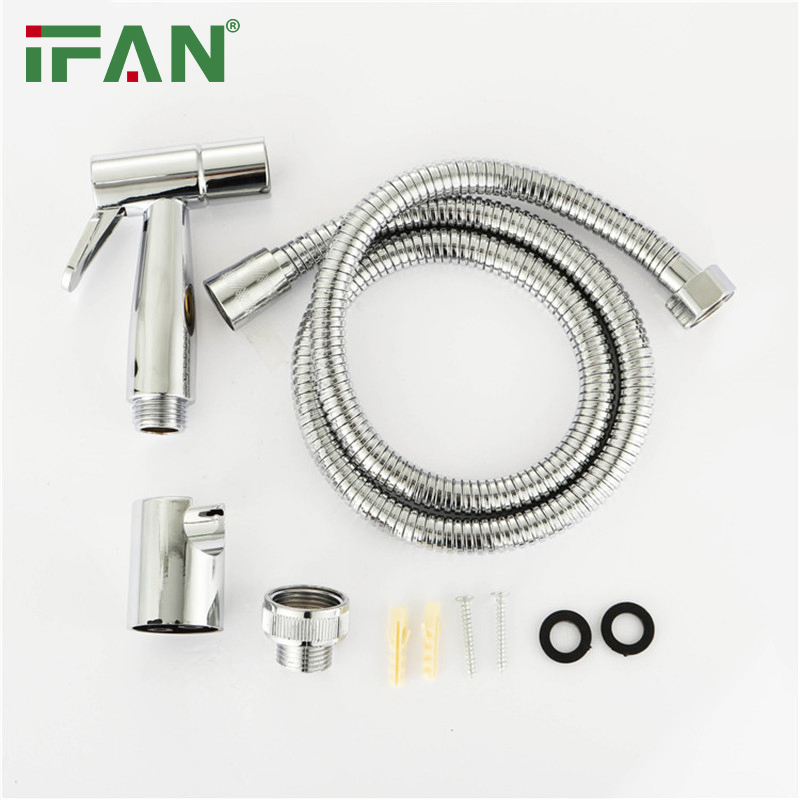 Ifan High Quality Bidet Sprayer 1m Pipe Bidet Shower Set Hot Sale Spray Bidet Set