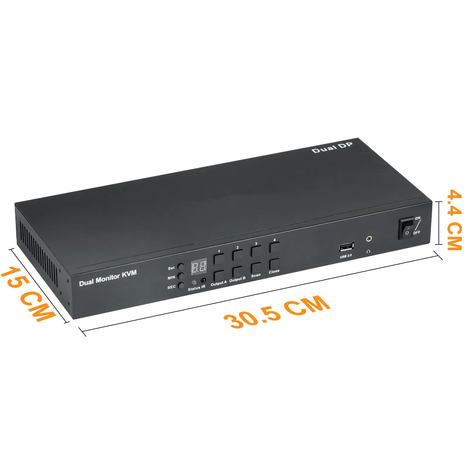 Коммутатор KVM 2x16 портов, локальный и удаленный доступ