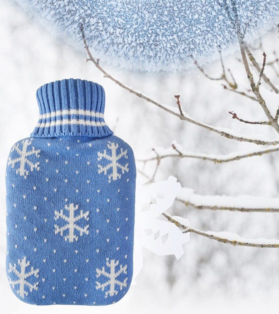 Adorable Cartoon Hot Water Bottle Cover for Cozy Comfort