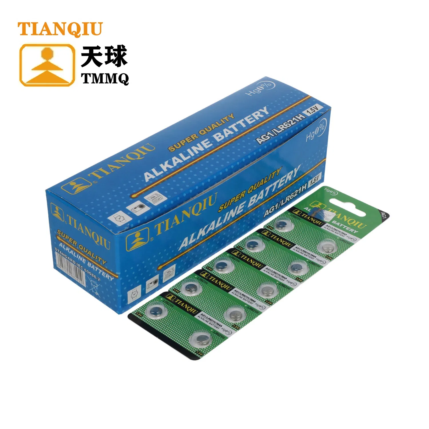 Батарейка-таблетка Tianqiu AG1/LR621 1.5V щелочная