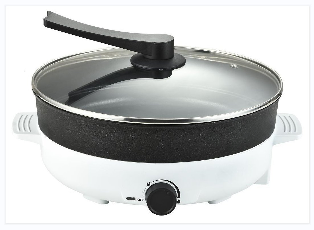 70W Slow Cooker with Glass Lid for Home