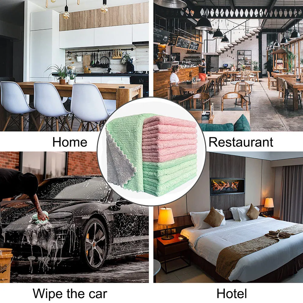 No Shedding Soft Premium Dish Cloths Microfiber Cleaning Cloth Microfiber Towel Microfibercar Towel