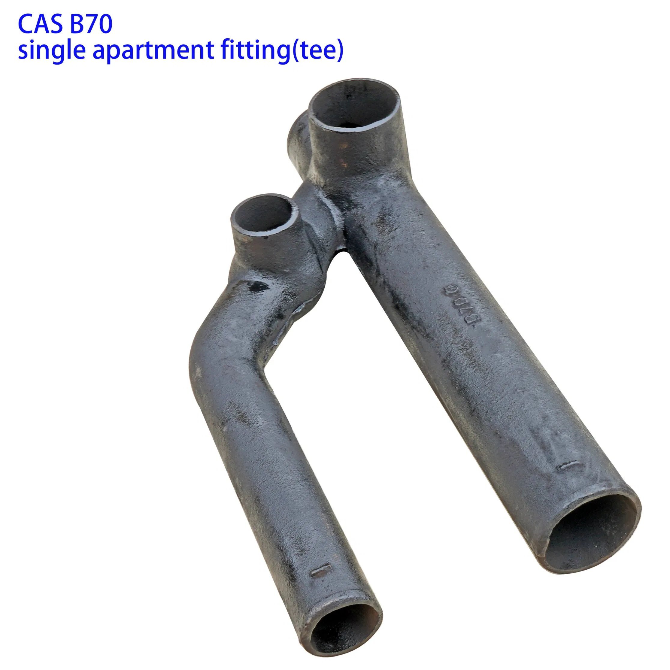 black color bituminous paints CAS B70 single apartment fitting (tee)