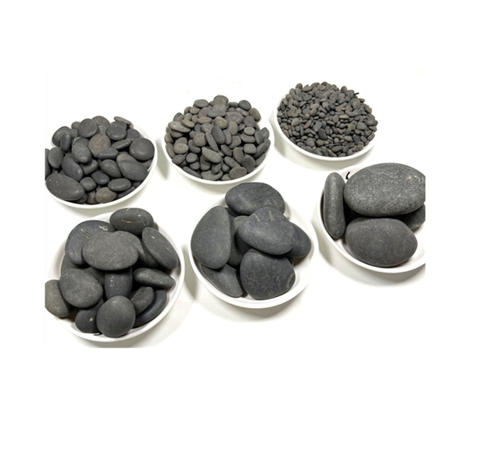 Wholesale 2026 Grey Natural Crushed Pebble Stone with Best Price for Villa Application